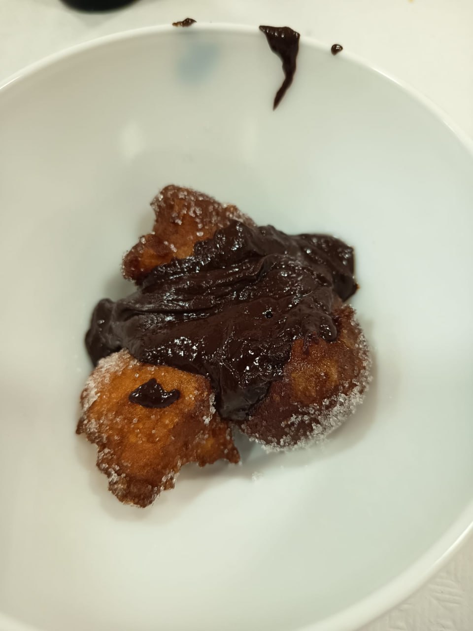 Bunyols amb xocolata